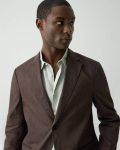Blazers + Jackets Men Dark Mocha Clinton Blazer In Good Linen Theory - 4