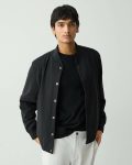 Blazers + Jackets Men Theory Murphy Bomber Jacket In Precision Ponte Black - 1