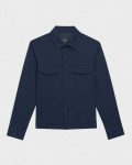 Blazers + Jackets Theory Men River Trucker Jacket In Neoteric Twill Dark Navy - 5