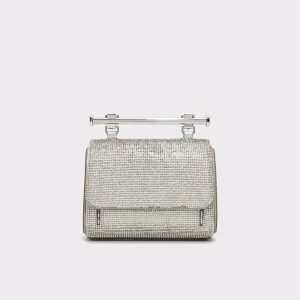 Blingchic Silver Women's Clutches & Evening Bags Women Silver Aldo Top Handle Bags - 1