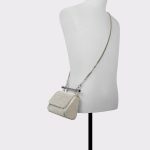 Blingchic Silver Women's Clutches & Evening Bags Women Silver Aldo Top Handle Bags - 4