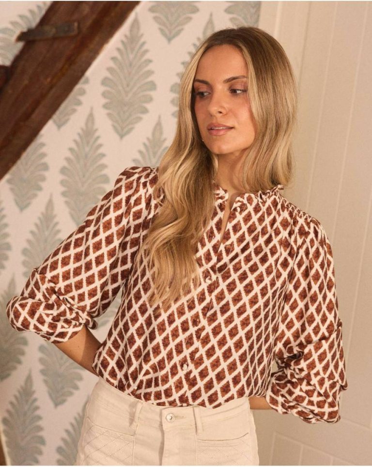 Blouses And Shirts Mariela Print Blouse Tile Polín Et Moi Women - 1