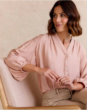 Blouses And Shirts Rose Lisa Nati Blouse Women Polín Et Moi - 1