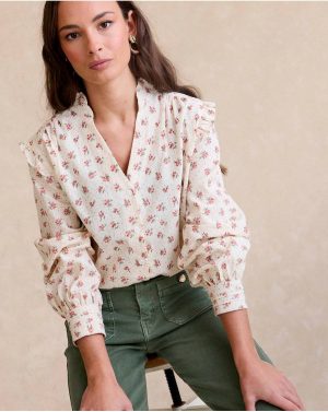 Blouses And Shirts Rune Flowers Shirt Raw Polín Et Moi Women - 1