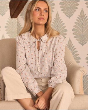 Blouses And Shirts White Juliette Collar Blouse Women Polín Et Moi - 1
