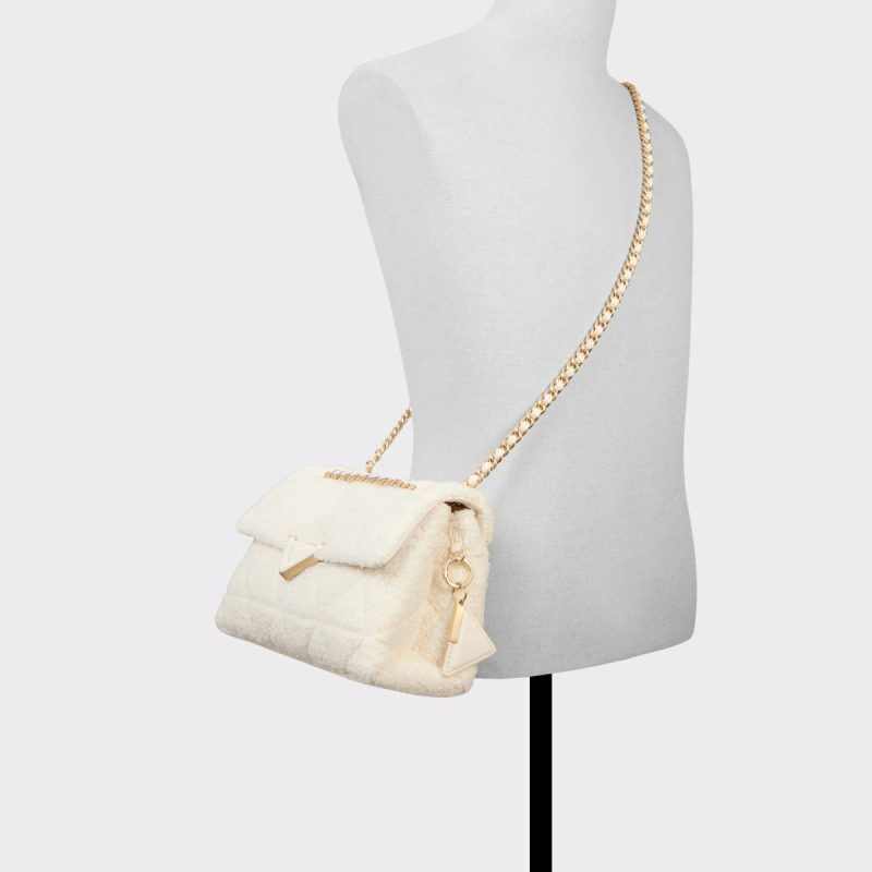 Bone Crossbody Bags Women Aldo Softshearlingx Bone Women's Crossbody Bags - 4