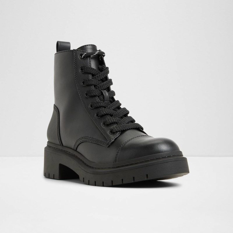 Boots Aldo Women Black Goer Black Women's Combat Boots - 4