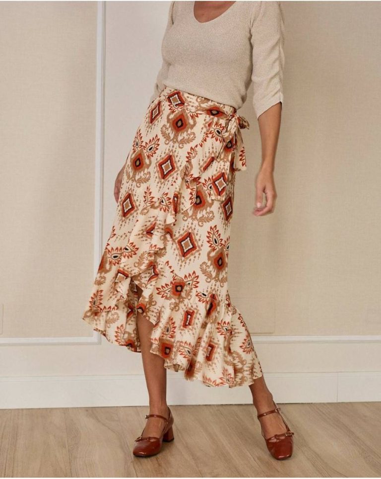 Bottoms Beige Giselle Africa Skirt Women Polín Et Moi - 1