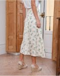 Bottoms Norah Printed Skirt Polín Et Moi Women Beige - 2