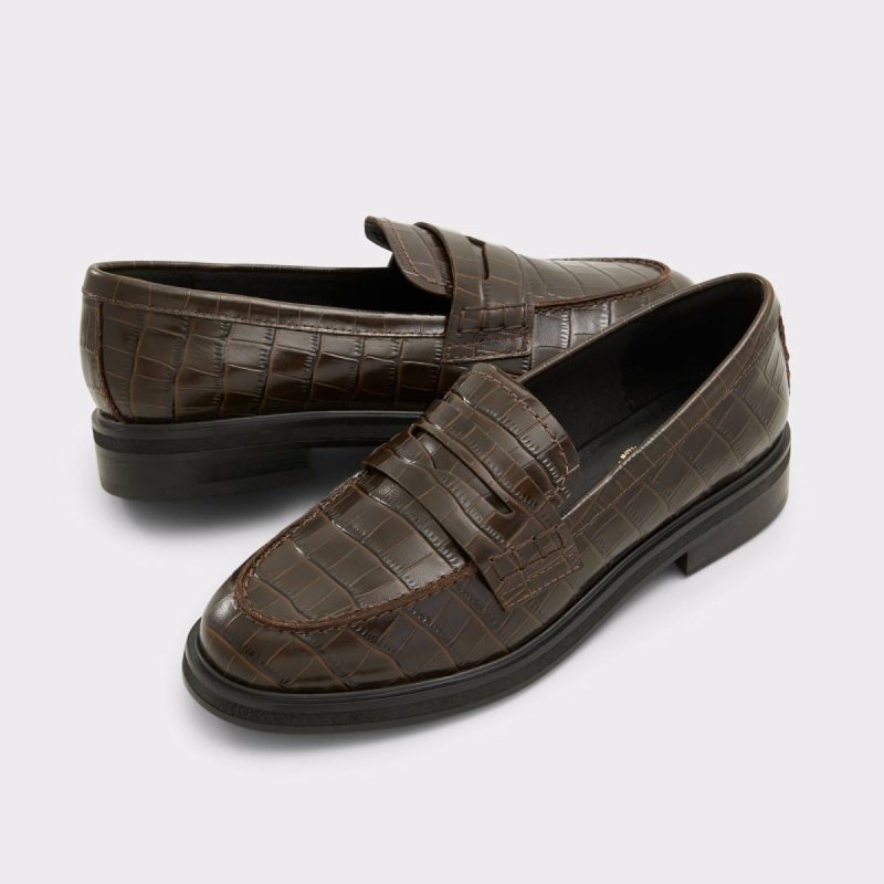 Brown Loafers & Oxfords Aldo Women Lededanten Brown Women's Loafers & Oxfords - 2