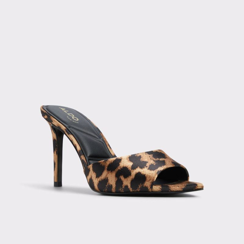 Brown Multi Aldo Anniebrilden Brown Multi Women's Heeled Mules Women Sandals - 4