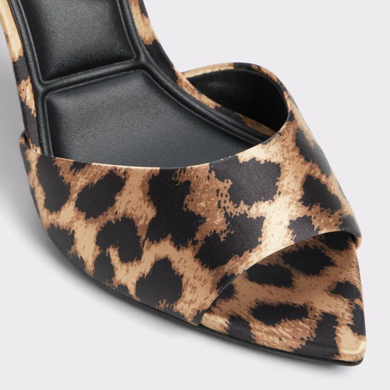 Brown Multi Aldo Anniebrilden Brown Multi Women's Heeled Mules Women Sandals - 5