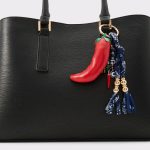 Calientee Red Women's Bag Charms & Keychains Women Aldo Bag Charms & Keychains Red - 2