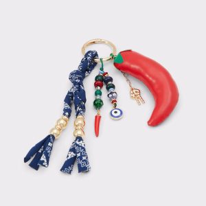 Calientee Red Women's Bag Charms & Keychains Women Aldo Bag Charms & Keychains Red - 1