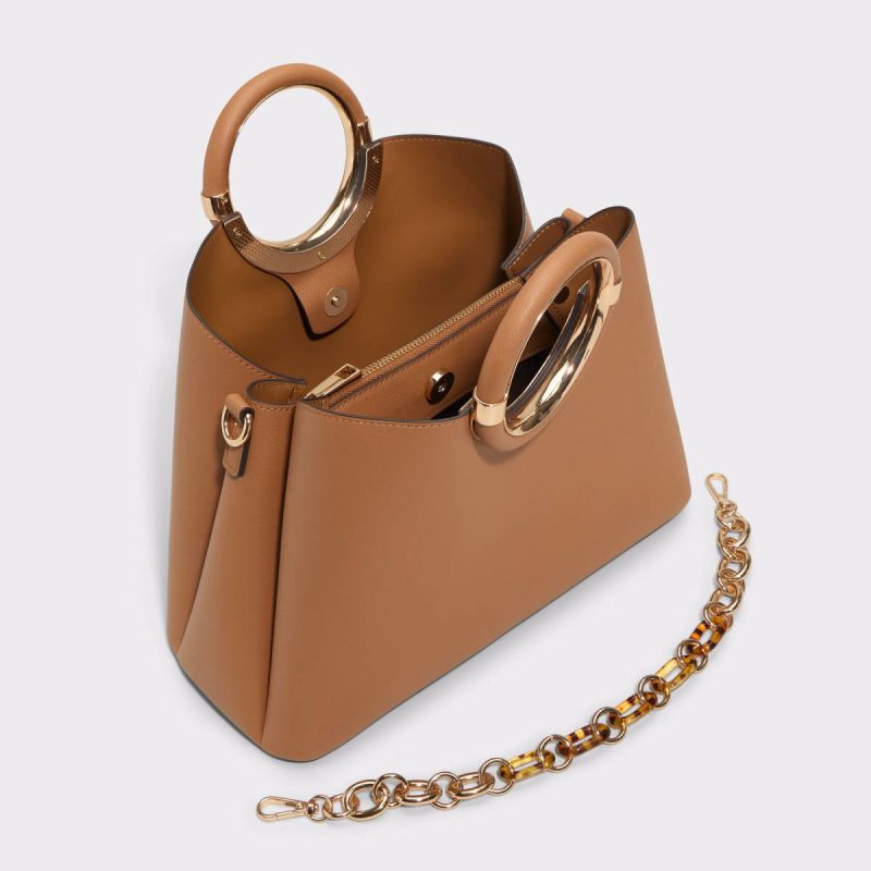 Camel Women Top Handle Bags Aldo Dovieex Camel Women's Top Handle Bags - 3