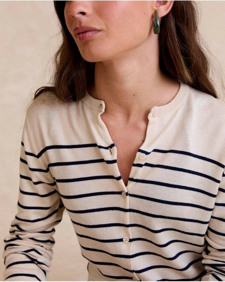 Cardigans And Sweaters Women Raw Polín Et Moi Dirunia Striped Cardigan - 2
