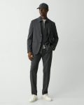 Charcoal Melange Clinton Blazer In Motion Wool Theory Blazers + Jackets Men - 5
