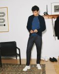 Charcoal Melange Theory Larin Drawstring Pant In Stretch Flannel Pants Men - 5