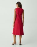 Cherry Dresses Sleeveless A-Line Wrap Dress In Good Linen Theory Women - 3