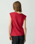 Cherry Tops Women Theory Cowl Neck Top In Silk Georgette - 3
