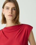 Cherry Tops Women Theory Cowl Neck Top In Silk Georgette - 4