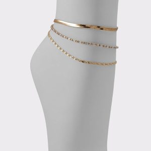 Choitha Gold/Clear Multi Women's Anklets Women Jewelry Gold/Clear Multi Aldo - 1