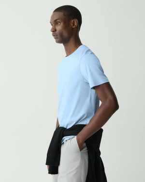 Clear Sky Precise Tee In Cotton Jersey T-Shirts + Polos Men Theory - 1