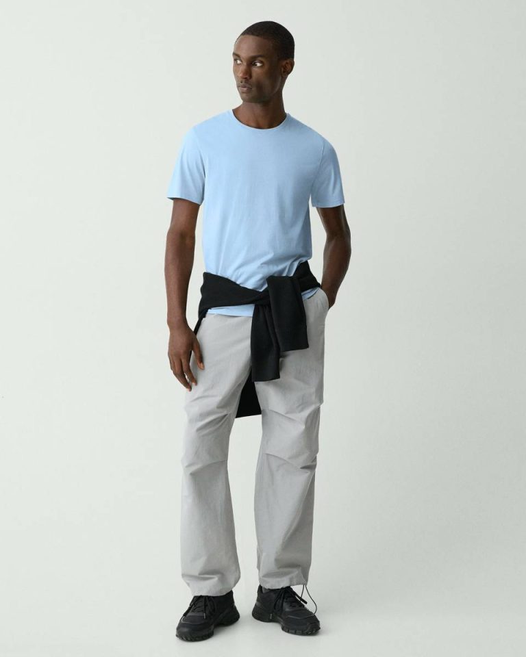Clear Sky Precise Tee In Cotton Jersey T-Shirts + Polos Men Theory - 5