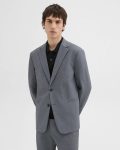 Clinton Blazer In Herringbone Precision Ponte Blazers + Jackets Men Grey Melange Theory - 1