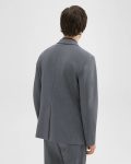 Clinton Blazer In Herringbone Precision Ponte Blazers + Jackets Men Grey Melange Theory - 3