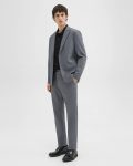 Clinton Blazer In Herringbone Precision Ponte Blazers + Jackets Men Grey Melange Theory - 5