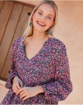 Cortia Babydoll Dress Polín Et Moi Women Purple Dresses - 5