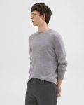 Crewneck Sweater In Regal Wool Sweaters + Cardigans Men Cool Heather Grey Theory - 2