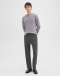 Crewneck Sweater In Regal Wool Sweaters + Cardigans Men Cool Heather Grey Theory - 5