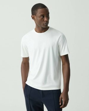Crewneck Tee In Perform Jersey T-Shirts + Polos White Men Theory - 1
