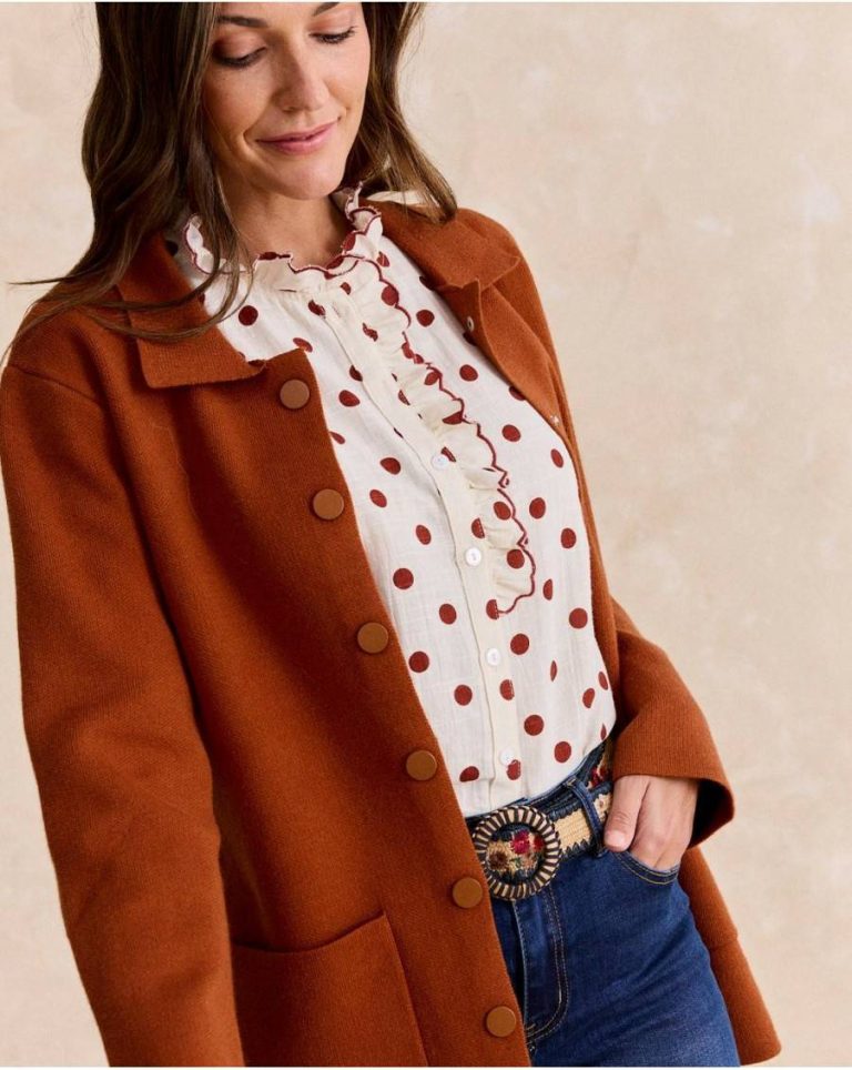 Cuca Pocket Coat Polín Et Moi Tops Women Leather - 3