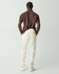 Curtis Drawstring Pant In Good Linen Pants Men Theory Eggshell - 3