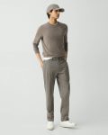 Curtis Drawstring Pant In Motion Wool Theory Walnut Melange Pants Men - 2