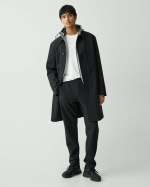 Curtis Drawstring Pant In Precision Ponte Theory Pants Men Black - 1
