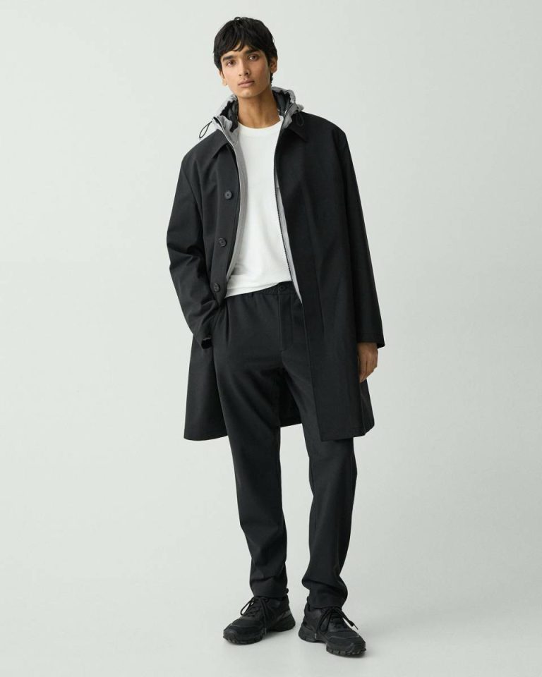 Curtis Drawstring Pant In Precision Ponte Theory Pants Men Black - 1