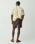 Curtis Drawstring Short In Good Linen Dark Mocha Theory Men Pants - 3