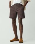 Curtis Drawstring Short In Good Linen Dark Mocha Theory Men Pants - 4