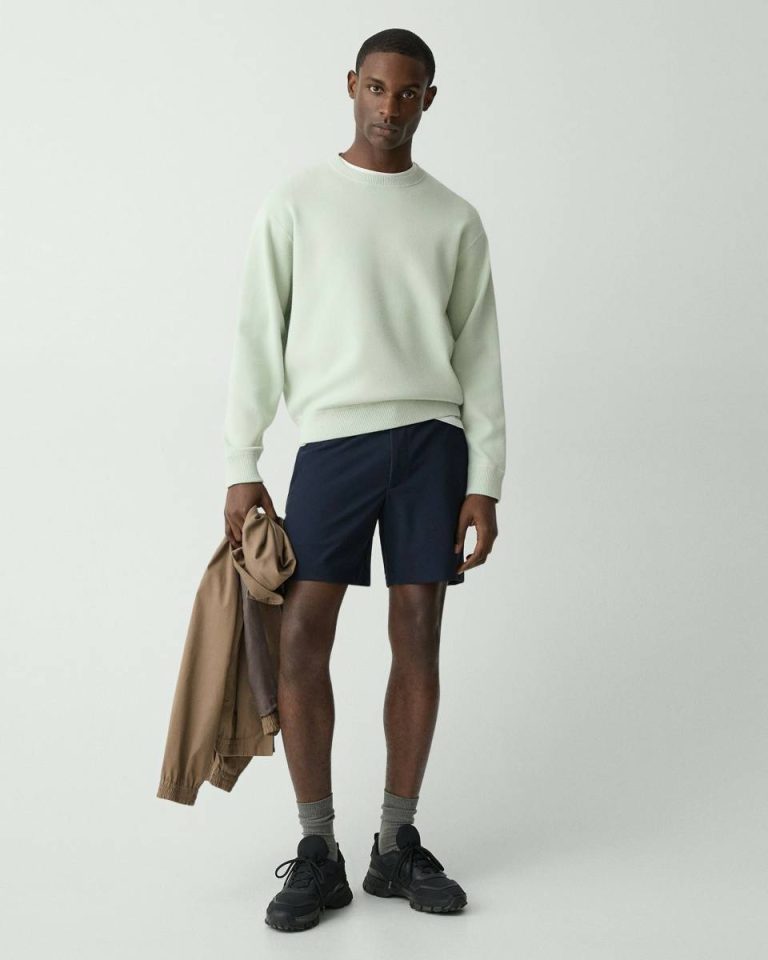 Curtis Drawstring Short In Precision Ponte Baltic Theory Pants Men - 2