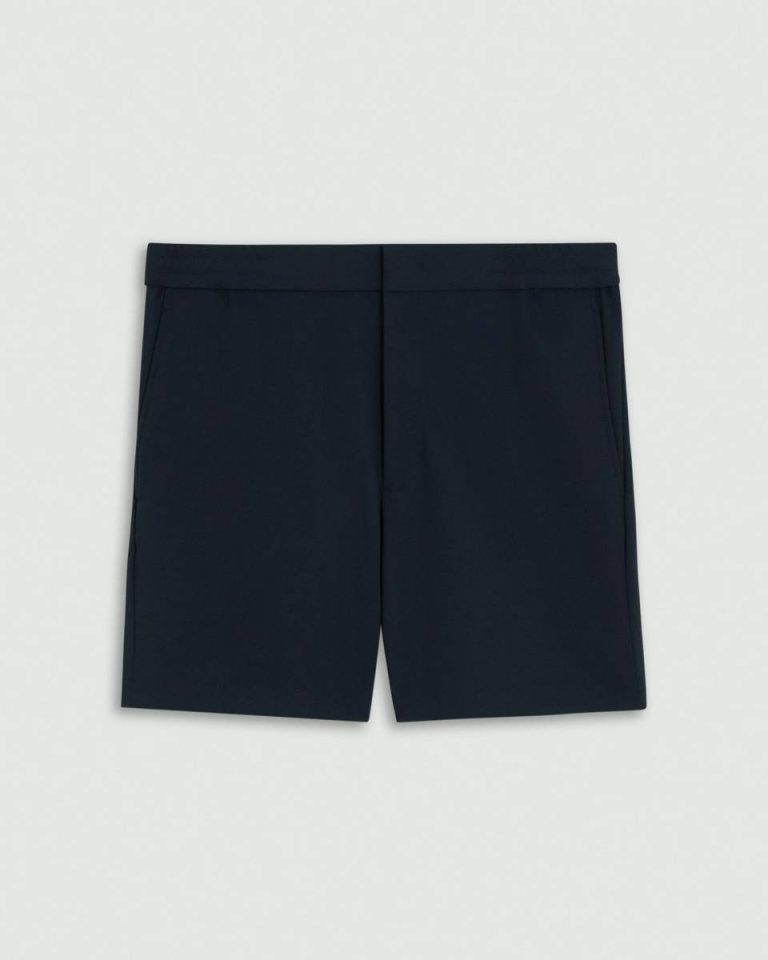Curtis Drawstring Short In Precision Ponte Baltic Theory Pants Men - 5