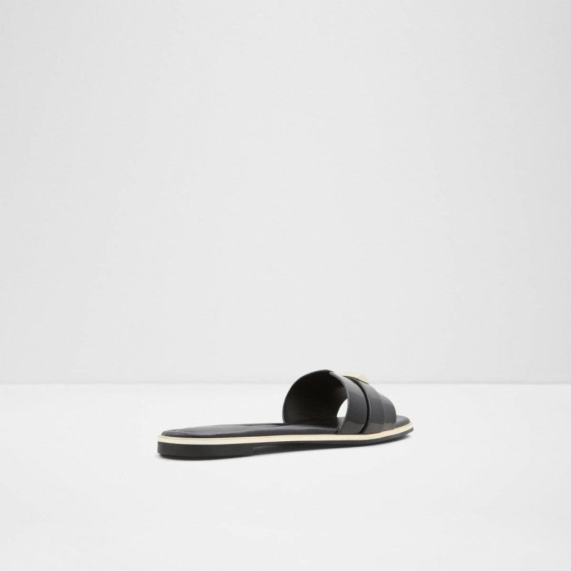 Darine Black Women's Flat Sandals Women Sandals Aldo Black - 2