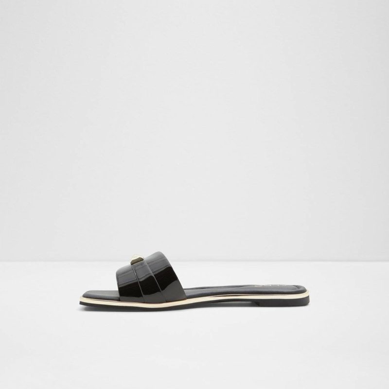 Darine Black Women's Flat Sandals Women Sandals Aldo Black - 3