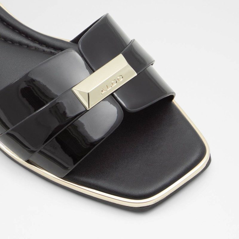 Darine Black Women's Flat Sandals Women Sandals Aldo Black - 5