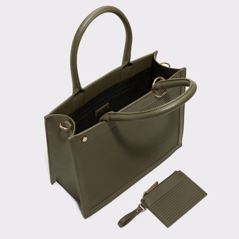 Daspiasx Khaki Women's Tote & Satchel Bags Aldo Khaki Women Top Handle Bags - 3