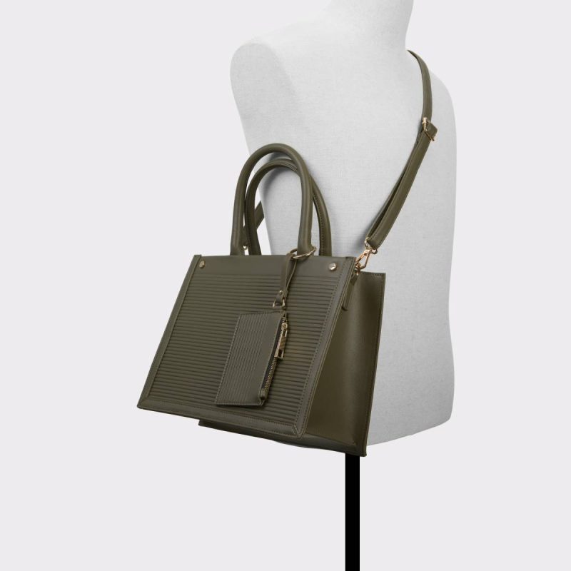 Daspiasx Khaki Women's Tote & Satchel Bags Aldo Khaki Women Top Handle Bags - 5