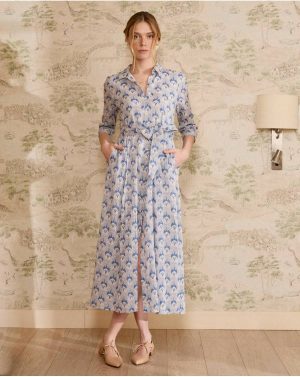 Denim Polín Et Moi Bethsabe Denim Shirt Dress Dresses And Jumpsuits Women - 1